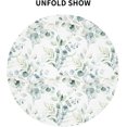 thumbnail image 2 of Spring Leaf Floral Sage Green Tablecloth Round 60 Inch Ruitic Watercolor Table Cloth Waterproof Fabric Farmhouse Green Grey Leaves Tablecloths Decorative for Holiday Home Party, 2 of 5