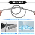 thumbnail image 4 of Unique Bargains Car Door Edge Guard 16.4ft U Shape Rubber Edge Trim Seal Strip Protector Universal PVC Iron Gray, 4 of 7
