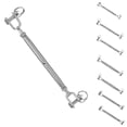 thumbnail image 3 of Stainless Steel Closed Body Turnbuckle Jaw Wire Rope Fork Body Jaw Tensioners Rigging Screw M5, 3 of 9