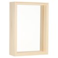 thumbnail image 1 of Unique Bargains 4x6 Wood Picture Frames, Double Sided Acrylic Plant Specimens Frame Natural Color, 1 of 5