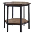thumbnail image 1 of Steve Silver Ultimo Table d'Appoint Hexagonale en Bois Chocolat, 1 of 5