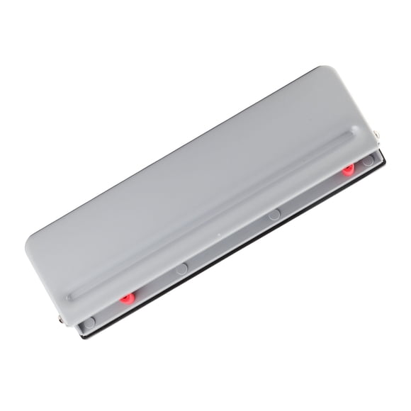 12 Hole Mushroom Shaped Hole Adjustable Punch 6 Sheets A4 Capacity Loose Leaf Paper Binding Punch with Positioning Ruler Paper Scrap Collector