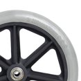 thumbnail image 4 of Becaristey 2x Roue avant 8inch pour Roulettes Ultra-Silencieux pour Fauteuils Roulants Déambulateurs Gris 8 Pouces, 4 of 6