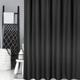 thumbnail image 2 of White Waffle Weave Shower Curtain –  Extra Long, Washable Textured Polyester, Elegant Modern Bathroom Decor,, 2 of 8