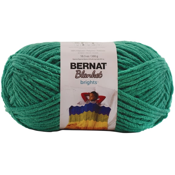 Fil Blanket Brights™ de Bernat®, Polyester #6 Super Bulky, 10.5oz/300g, 220 Yards