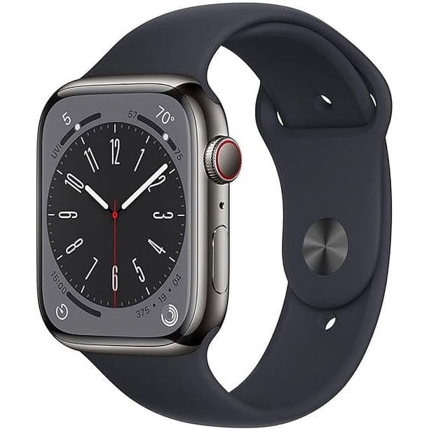 「美品」Apple Watch8 45mm GPS + Cellular Apple Watch Series 8 (45mm Graphite Stainless Steel Case) GPS +