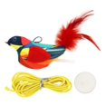 thumbnail image 3 of Tachiuwa Hanging Door Cat Toy Cat Activity Toy Interactive Feather Toy for Training red, 3 of 9