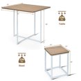 thumbnail image 4 of Giantex 5 Piece Dining Table Set,  Space-Saving Table Set for Pub, Coffee Shop, Natural, 4 of 8