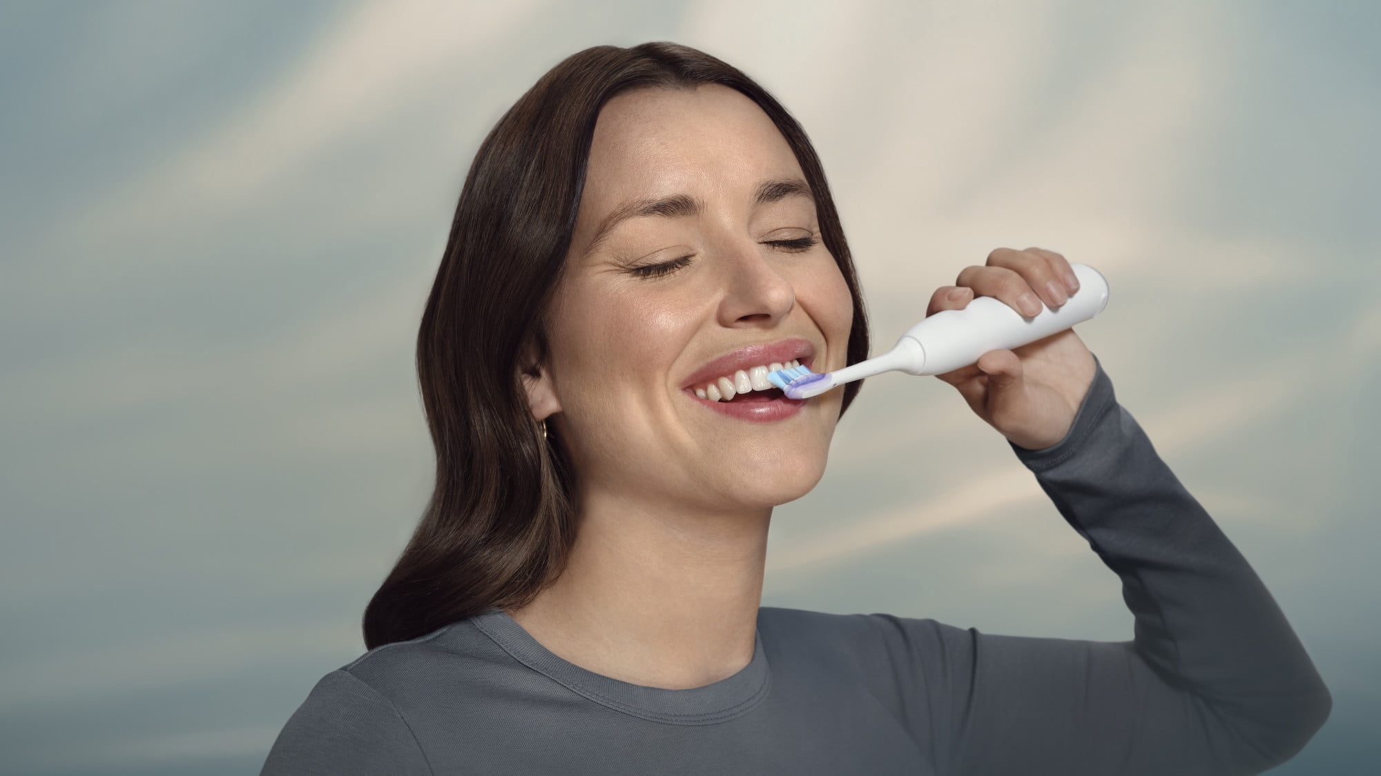 Philips Sonicare Série 7100 Brosse à Dents Rechargeable, Blanche, HX7420