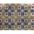 thumbnail image 4 of oneOone Georgette Viscose Tissu à Carreaux & Triangle Imprimé Ikat Tissu BTY 42 Pouces de Large, 4 of 4