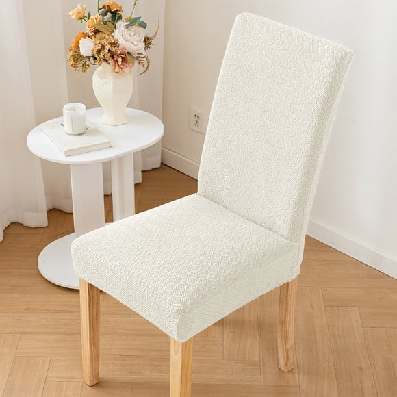 Housses de Chaises de Salle à Manger Imperméables, Housses Extensibles en Jacquard pour Chaises, Housses de Siège de Chaise, Housses de Siège Unies Amovibles pour la Maison, le Printemps et l'Été, Décoration de Restaurant, Hôtel, Restaurant, Fête, Banquet