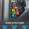 thumbnail image 2 of Unique Bargains Fusibles de Voiture Style Lame Fusibles 5A Mini Fusible Durable Protection contre les Courts-Circuits Orange 100 Pcs, 2 of 7