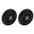 thumbnail image 4 of 2 Pcs Roues de Trottinette Durables 100mm Roues de Chariot en PU Remplacement Noir, 4 of 8