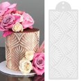 thumbnail image 1 of WHEANG Wedding Cake Template Wheat Ear Pattern Cake Template Plastic Spray Lace Cake Template Brushed Cake Edge Flower Spray Baking Template, 1 of 8