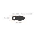 thumbnail image 2 of Unique Bargains Frame Turn Button, 3/4' Plastic Drop Shape w Screws for Hanging Pictures, 30 Pcs (Black), 2 of 3