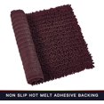 thumbnail image 3 of CPDD Bathroom Rug Non Slip Bath Mat (32x20 Inch Burgundy) Water Absorbent Super Soft Shaggy Chenille Machine Washable Dry Extra Thick Perfect Absorbant Best Large Plush Carpet for Shower Floor, 3 of 5