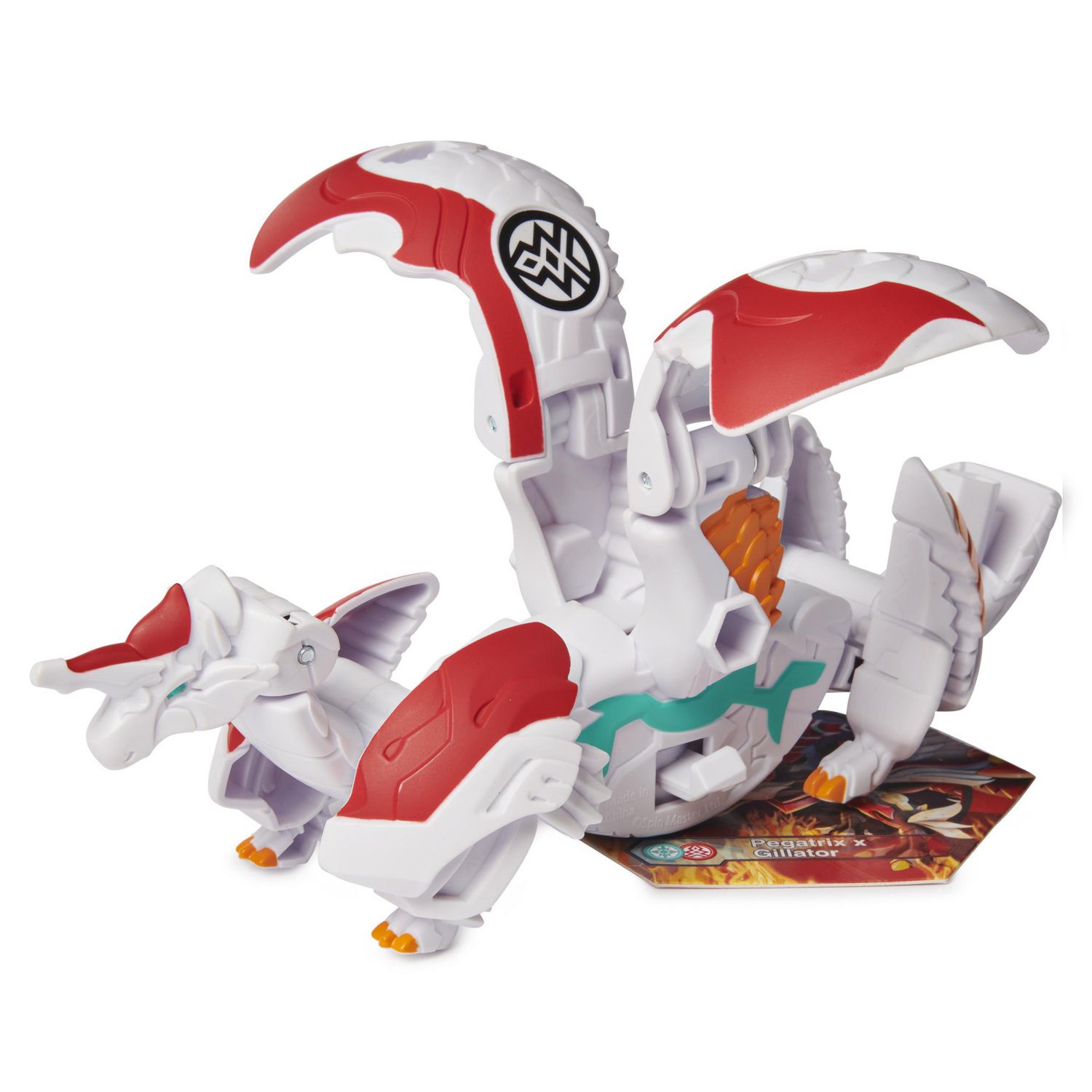 Bakugan Deka, Fusion Pegatrix x Gillator, Figurine transformable géante à collectionner, pour les enfants à partir de 6 ans