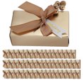 thumbnail image 2 of 50Pcs Champagne Color Candy Gift Boxes  Wedding Favour Boxes With Bowknot For Wedding Party Baby Shower Favor Christmas  Graduation Gift, 2 of 8