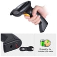 thumbnail image 4 of Lecteur de Codes-Barres 1D Portable Sans Fil Automatique/manuel 2,4 g Prenant en Charge la Numérisation Inverse de Codes-Barres avec Récepteur USB, Support Ajustable pour Supermarché, Bibliothèque, Logistique, Express, 4 of 7