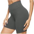 thumbnail image 1 of Women Solid Color Running Shorts Sport Pant Elastic Waist Workout Shorts, 1 of 6