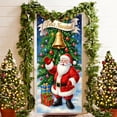thumbnail image 1 of Uuiauoio Couverture de Porte de Noël avec Design de Père Noël, Rideau de Porte de Fête pour Décoration Intérieure et Extérieure, Décoration de Fête, Pièce Décorative pour la Maison et les Réunions de Famille, 1 of 7