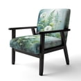 thumbnail image 3 of Designart "Ferns love expression IV" Green Ferns - Flower Upholstered Accent Chair - Modern Arm Chair For Bedroom, 3 of 7