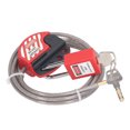 thumbnail image 4 of Industrial-Grade Safety Lockout Kit: 38mm Stainless Steel Padlock with 1.8m Adjustable 6mm PVC-Coated Cable Lock, Key-Retention Mechanism, 2 Keys Included – Ideal for Power, Chemical, Petroleum &, 4 of 6
