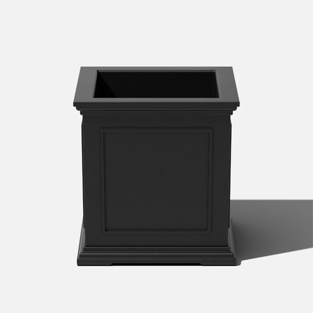 Veradek Brixton Cube 20" Planter Black