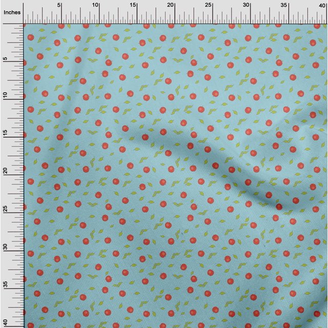 oneOone Georgette Viscose Fabric Leaves & Decor Fabric Printed BTY 42 Inch Wide