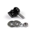thumbnail image 3 of 6x Universal Motorcycle Black Skull License Number Plate Frame Screw Bolt, 3 of 3