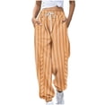 thumbnail image 1 of FAIWAD Pantalon de Survêtement pour Femmes à Cordon, Taille Haute, Imprimé à Rayures, Joggers Amples, Bas Resserré, Pantalon Athlétique, 1 of 5