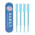 thumbnail image 1 of Double-Headed Nose Hair Trimmer & Ear Pick, Manual Nose Scissors, Portable Grooming Tool, Safe Round Tip, Easy Clean, 1 of 7