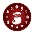 thumbnail image 2 of Agiferg Holiday Decoration Gift Wall Clock Santa Claus Wall Clock Decoration Clock, 2 of 9