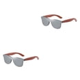 thumbnail image 4 of Decodeary Protection Wooden Fashion Colorful Lens Options Lightweight Frame silver 2Set, 4 of 6