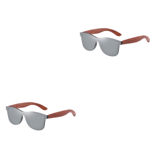 Thinsony Protection de Cadre Légère Ajustement Confortable à la Mode Options de Lentilles Colorées Unisexe Argent 2ensemble