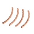thumbnail image 3 of GUOOL 4pcs Sterling Semi-Round Setting Half Circle Bead Jewelry Setting Jewelry Rose Gold 3x30mm, 3 of 9