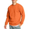 thumbnail image 1 of Hanes Mens EcoSmart Fleece Crewneck Sweatshirt, 3XL, Safety Orange, 1 of 1