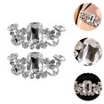 thumbnail image 4 of Shisuyan Rhinestone Shoe Clips 2Pcs 2.8X1.2X0.4In Imitation Crystal, 4 of 8