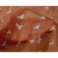 thumbnail image 3 of oneOone Silk Tabby Fabric Bird Ikat Printed Fabric 1 Yard 42 Inch Wide, 3 of 3