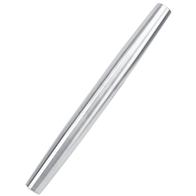 Rolling Pin, 3/8 Inch Stainless Steel Kitchen Pastry Bakeware Tool Non-stick For For Tarts For Pie Crusts