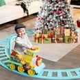 thumbnail image 4 of Gymax Train Électrique 6 V pour Enfants, Jouet de Train Motorisé avec Piste et 6 Roues, Bleu, 4 of 10