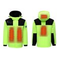 thumbnail image 2 of RXIRUCGD USB Intelligent Constant Temperature Heated Windproof Plus Size Coat For Men And Women Winter 4 Heated Jacket Coat( Green, Size:3XL ), 2 of 3