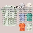 thumbnail image 2 of Économies d'Été! HVOBTTY Ensemble Décontracté 2 Pcs à Manches Courtes pour Filles, Ensemble d'Été pour Fille Col Rond Manches Courtes Shorts Ample Décontracté Ensemble 2 Pcs Vert, 1 An, 2 of 2