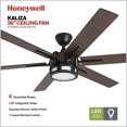 thumbnail image 4 of Honeywell Kaliza Ceiling Fan with Quiet Motor and Remote Control, 56", Bronze, 4 of 12