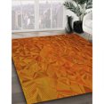 thumbnail image 3 of Ahgly Company Tapis d'Intérieur Lavables en Machine, Carré Transitionnel Néon Orange, Carré 4', 3 of 7