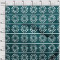thumbnail image 2 of oneOone Georgette Viscose Fabric Stripe & Mandala Block Printed Craft Fabric BTY 42 Inch Wide, 2 of 4