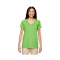 thumbnail image 1 of Gildan T-Shirt pour Femmes à Col 1/2 avec Encolure et Épaules Rubanées, Style G5V00L, 1 of 1