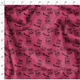 thumbnail image 4 of Soimoi Tissu en Crêpe de Rayonne Rose Imprimé de Rêve 1 Yard 46 Pouces de Large, 4 of 5