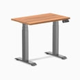 thumbnail image 1 of Desky Bureau Assis-Debout Mini Double - Chêne Prime / 32 x 20 Pouces / Gris Espace, 1 of 10