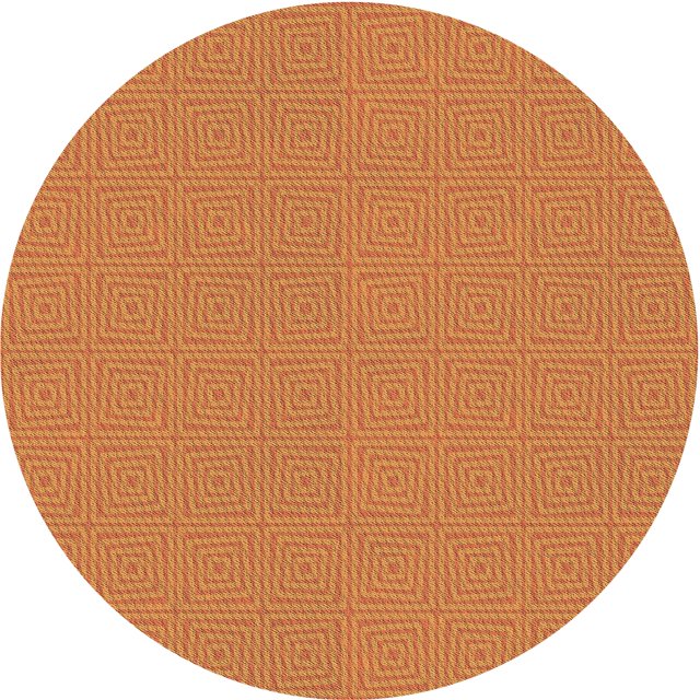 Ahgly Company Tapis d'Intérieur Ronds Transitionnels Lavables à la Machine Orange Rouge Orange, 5 Pieds Rond